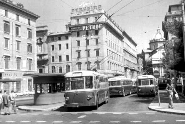 Filobus a Largo Argentina